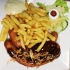 Curryworst schotel